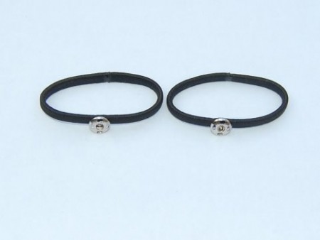 Ponytail Holders -Black-PT300